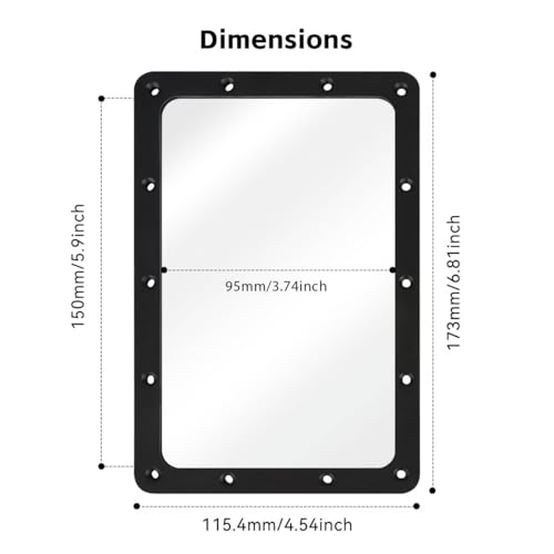 Original Photon MONO FEP Film 173*115mm 2Pcs Resin Vat FEP Integrated Design Compatible with Anycubic Photon Mono, Photon Mono 4K, Photon Ultra, Photon D2 UV DLP LCD Resin 3D Printers - 0.15mm Thick