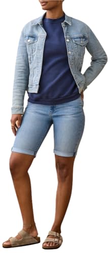 Image of Levi Strauss Signature Gold Women's Mid-Rise Bermuda Shorts Stretch Denim (Available in Plus Size)