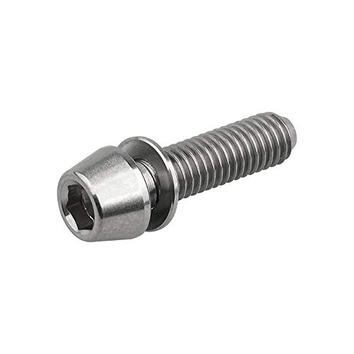 image for Wanyifa Titanium M5x20mm with Washer Allen Hex Tapered Bolts Screw for