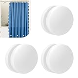 KMFYMPT 6 pesi magnetici per tende da doccia, 4 cm di peso, per tende, avvolti in silicone, adatti per tende da doccia, tovaglie, tende anti-svolazzamento, pesi per orli