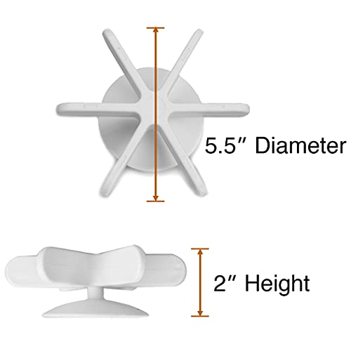 Slow Feeder Insert for Dog Bowls - 5.5" x 5.5" x 2" Snowflake Design Slow Feeder Dog Bowls Accessories with Suction Cup - Easy to Clean Oleophobic Dog and Cat Feeding Pet Supplies - Image 3