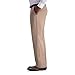 Haggar Men's Premium Comfort Classic Fit Flat Front Dress Pants-Regular and Big & Tall Sizes, Medium Khaki, 40W x 31L
