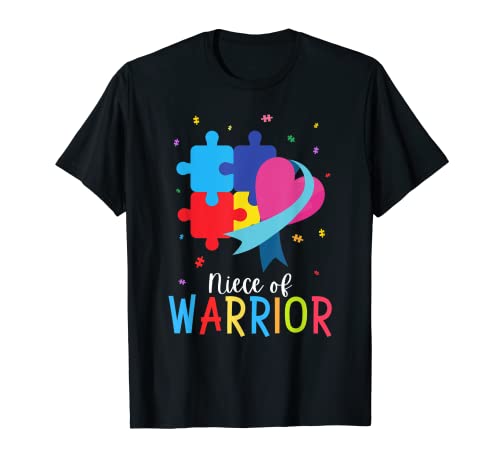 Rompecabezas de concienciación sobre el autismo de sobrina de guerrero Camiseta