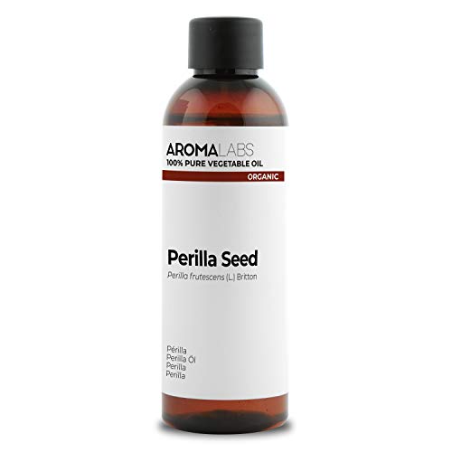 ORGÁNICO - Aceite vegetal PERILLA - 50mL - 100% Puro, Natural, Prensado en frío y Certificado Cosmos - AROMA LABS (Marca Francesa)