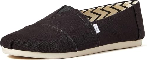 TOMS Alpargata Classic Canvas Shoes - Comfortable Slip-On, Versatile Everyday Footwear, Flexible Lightweight Design