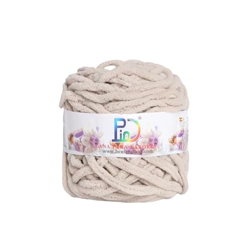 PIND - Lana gruesa de chenilla 100g/ovillo. Ovillo Esponjoso Suave para tejer y crochet. Ideal para Mantas, Bufandas y Manualidades DIY. (2108)