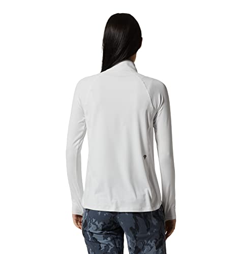 Mountain Hardwear Women's Standard Crater Lake Half Zip, Fogbank, Small #TOP1