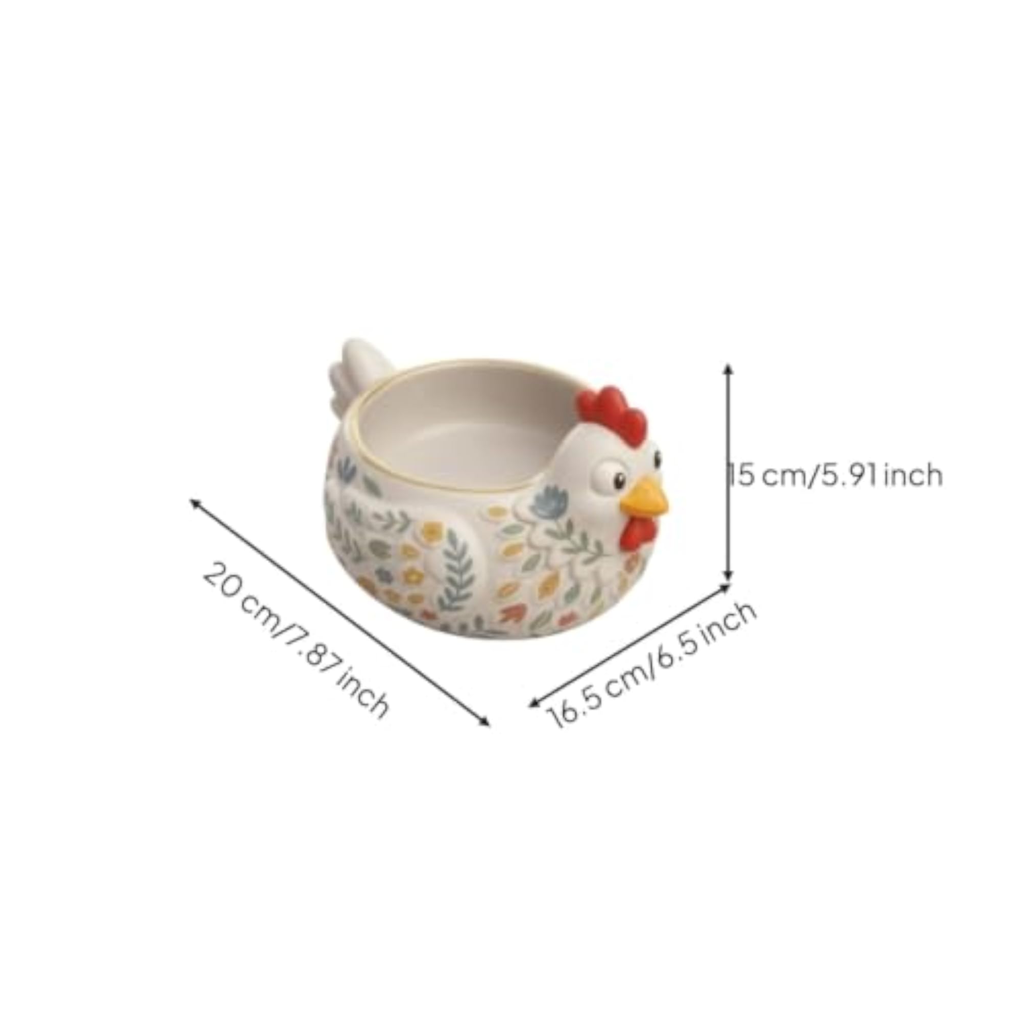 Resin Chicken Shaped Bowl, Open-Top Storage Box Gift
