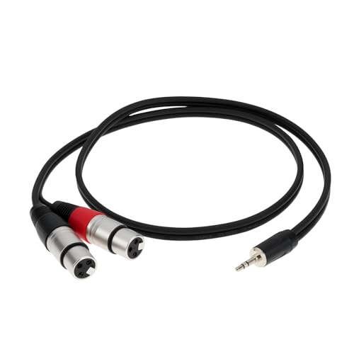 Cable Adaptador Audio Jack 3.5mm a XLR para Laptop miniatura 1