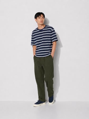 Image of Alan Jones Clothing Mens Washed Jersey Cotton Ankle Pants | Soft Stretch Jersey Cotton | Elastic Waist with Drawstring