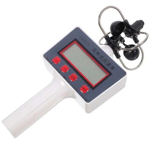 Anémomètre en plastique portable Didiseaon avec écran LCD rétroéclairé pour mesure du vent