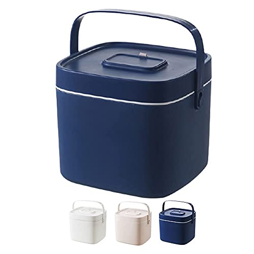 Kit de primeros auxilios portátil, caja Mcal Sto de 2 capas para uso doméstico y exterior, nizer de salud con suministros ciales (blanco, talla L)