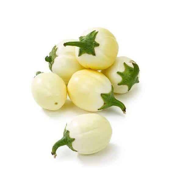 Fresh white Garden Egg | Aubergine African Eggplant | Perfect for Stews, Soups, and Salads | 1kg Pack | Naturally Grown