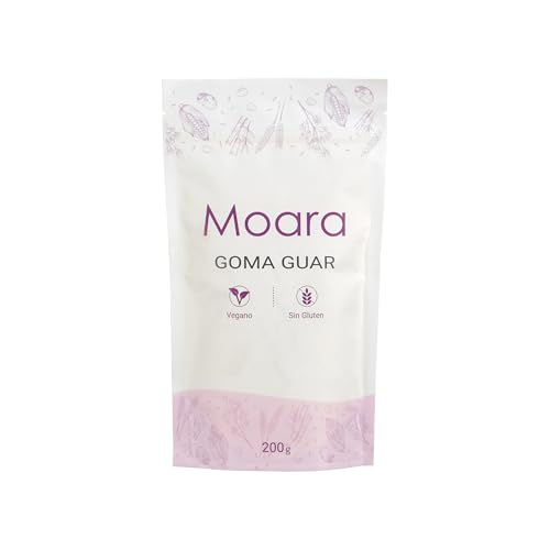 Goma Guar 200g Sin Gluten, Vegano. Fibra Soluble. Espesante natural. Envase Doypack zip