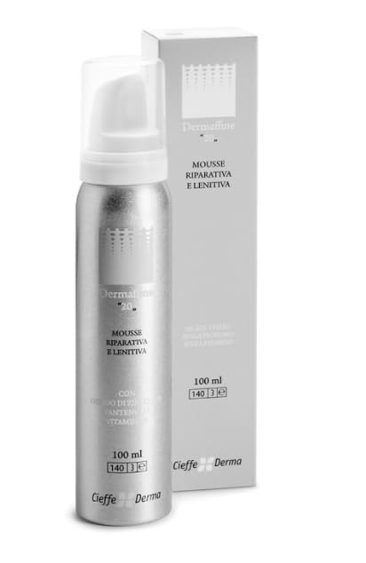 Dermaffine Mousse Riparativa e Lenitiva, Ossido di Zinco 20%, 100 ml