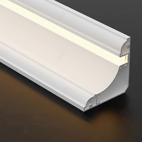 Diffuseur LED en V pour éclairage de bureau et moulure de plafond