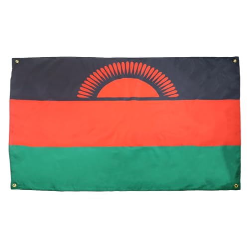 AZ FLAG Drapeau Malawi 150x90 cm avec 4 oeillets, Pavillon Malawite pour balcon ou mur