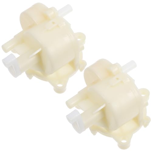 HOMSFOU 2 Piezas Engranaje Oscilante para Ventilador Eléctrico Blanco, Repuesto para Ventiladores de Pedestal y Mesa, Mecanismo de Oscilación Silencioso Compatible Control Remoto, Pieza