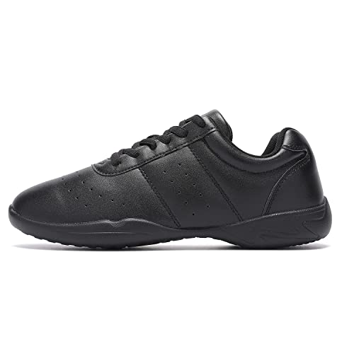 Landhiker Cheer Shoes Womens Cheerleading Black Dance Shoes Youth Sports Shoes Girls Training Athletic Flats Lightweight Breathable Shoes Comfortable Sneakers White #TOP1