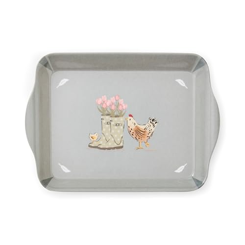 Cooksmart Hen House Lane Scatter Bandeja de Cocina de diseño británico | Mezcla Duradera de melamina y plástico | Diseño rústico de Campo | Fácil de Limpiar