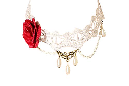 See full amazon price history chart for Romp Fashion Premium White Lace Base Metal Rose Choker Necklace for Women Romp Fashion Premium White Lace Base Metal Rose Choker Necklace for Women (B07MXXT65K) Amazon Price History, Amazon Price Tracker