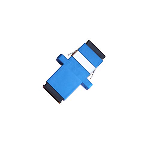 10PCS SC/UPC Fiber Optic Adapter Simplex Single-mode SC/UPC Fiber Optic Connector Fiber Optic Jumber,Black
