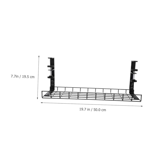 SEWACC Organizador de Cables Bajo Escritorio Bandeja 500mm Sin Taladro Soporte para Gestión de Cables para Escritorio Oficina Almacenamiento para Regleta miniatura 2