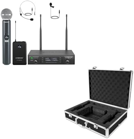 Phenyx Pro Wireless Mikrofon Karaoke funkmikrofon Set - Dual mikrofon kabellos, Auto Scan, 2x1000 Kanäle, inkl. Handheld/Bodypack/Headset/Lapel Mics für Bühne & Studio Phenyx Pro Wireless Mikrofon Karaoke funkmikrofon Set - Dual mikrofon kabellos, Auto Scan, 2x1000 Kanäle, inkl. Handheld/Bodypack/Headset/Lapel Mics für Bühne & Studio