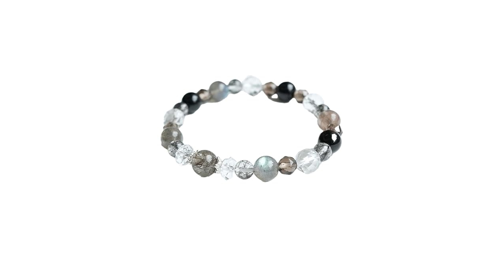 ★(黒狗皐羅！)ブルールチル 8.5ミリ珠 ブレスレット②(SA) 黒味が強くレッドルチルも混ざる希少なタイプ】タイチンブラック