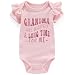 Azzwnee grandma has waited a long time for me baby announcement promoted to grandma baby clothes Pink with ruffle 3-6 months