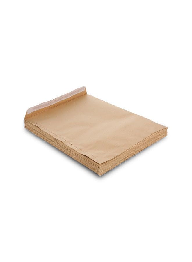 Brown Manila Envelopes, 324x229mm (12.75" x9") Self Sealing Mailing Envelope for Posting mailing Home& Office 80gsm, A4 Plain Brown Envelopes- Pack of 50