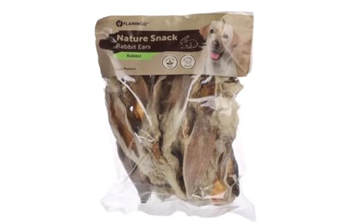 Bastoncini per cani – Orecchie di coniglio – 200g – con pelo – supporto naturale per denti e digestione