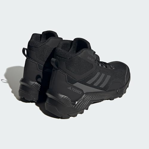 Adidas Herren Eastrail 2.0 Mid RAIN.RDY Waterproof Hiking Shoes, Core Black/Carbon/Grey Five, 43 1/3 EU