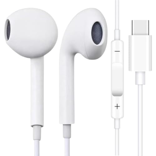 Fones De Ouvido Com Fio Tipo C Microfone Integrado Compativel iPh...