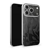 TF Skins Skins kompatibel mit iPhone 17 Pro Max, Skin Schutzfolie Back ONLY mit Logo Ausschnitt (Shadow Black)