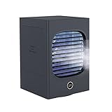 Ventilador/humidificador/enfriador: si vives en una zona caliente y seca, debes considerar comprar un enfriador de aire personal evaporativo, ya que no solo puede soplar brisa, sino que también crea aire fresco y húmedo añadiendo agua añadiendo para mantener un ambiente agradable de vida.