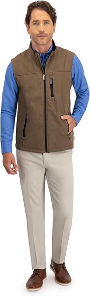 Image of REIMER | Men Softshell Vest Waterproof Windproof Thermal Neoprene Sleeveless Elegant Breathable Fit Zipper Pockets