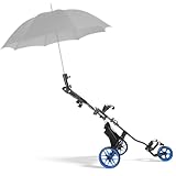 JoyCushy 3 Wheel Folding Golf Trolley | Complete All-Accessory Kit incl. Insulated Cooler Bag, Scorecard Holder & More | Built-in Foot Brake & Adjustable Handle for Stable Course Performance (Blue) - Image 9