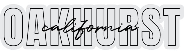 Oakhurst California Souvenir Vinyl Decal Sticker Clear Script Design 3 Inch