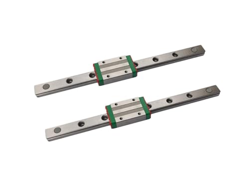 Mssoomm Miniature Linear Sliding Guideway Rail 2Pcs MGN9 MR9 3.94 inch /...