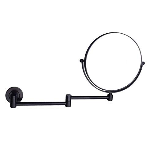 Miroir de maquillage mural extensible grossissant 5X pour un rasage précis