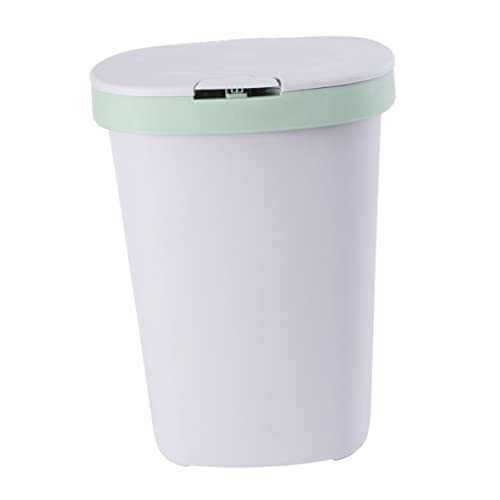 Cabilock bote de basura con tapa y botón, grande, plástico miniatura 1