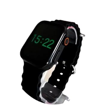 Relógio Inteligente Ultra Mini 42mm Preto: Design Compacto e Moderno