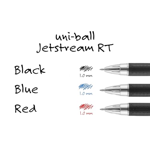 Image of Uni Jetstream RT, 1.0mm Bold Ballpoint, Includes 3 Black, 2 Blue, 1 Red
