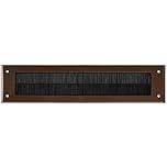 Merriway BH05981 StormSeal Letter Mail Box Brush Cover Draught Excluder for Internal Use, 343 x 80mm (13.1/2 inch x 3.1/8 inch) - Brown