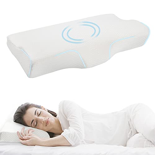 Cervical Pillow for Neck and Shoulder Pain Relief Support Memory Foam Pillows for Sleeping Ergonomic Orthopedic Contour Pillow Odorless Bed Pillow for Side Back Stomach Sleeper