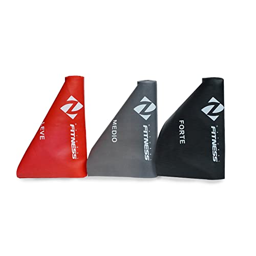 Kit com 3 Faixa elasticas para Pilates - (Tipo Thera Band)