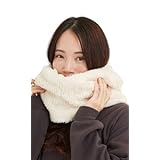 [valeria] スヌード ファー マフラー ネックウォーマー もこもこ 防寒 レディース 秋 冬 スノーボード スポーツ フワフワ オシャレ 女の子 暖かい ボア ライトベージュ
