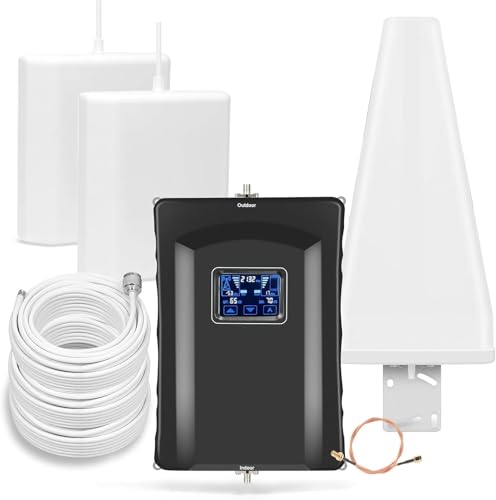 Image of Cell Phone Booster for Home & Multi-Room,Up to 9000 sq ft,Cell Phone Signal Booster for Band 66 /25 /2 /4 /5 /12 /13 /17,Boost 5G 4G Data for U.S. Carriers FCC Approved
