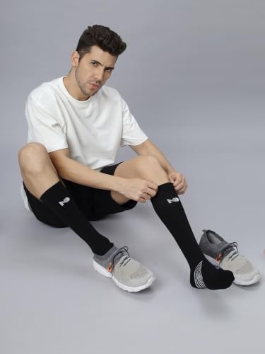 Image of Mint & Oak Bamboo Compression Socks For Men & Women, Sports Socks - Odour Free & Superior Grip, Running, Hiking, Cycling, Boosts Blood Circulation & Recovery